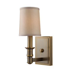 Baxter 1 Light Wall Sconce In Brushed Antique Brass by ELK Lighting