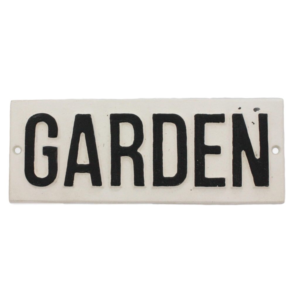 Cast Iron Garden Sign by HomArt