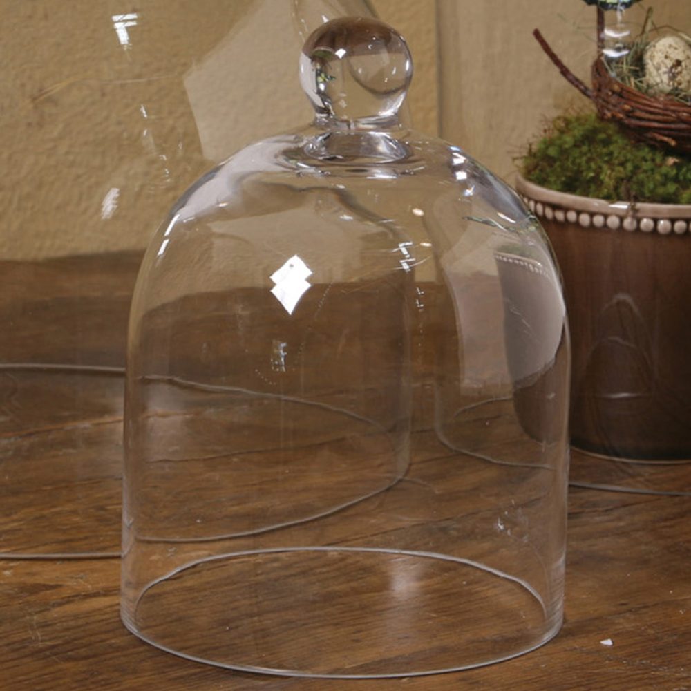 Small Clear Glass Dome by HomArt