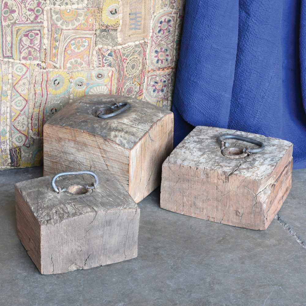 Axel Wood Doorstop with Handle by HomArt