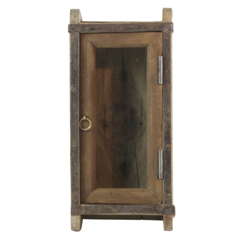 Indus Brick Mold Cabinet with Glass Door by HomArt - Image 5