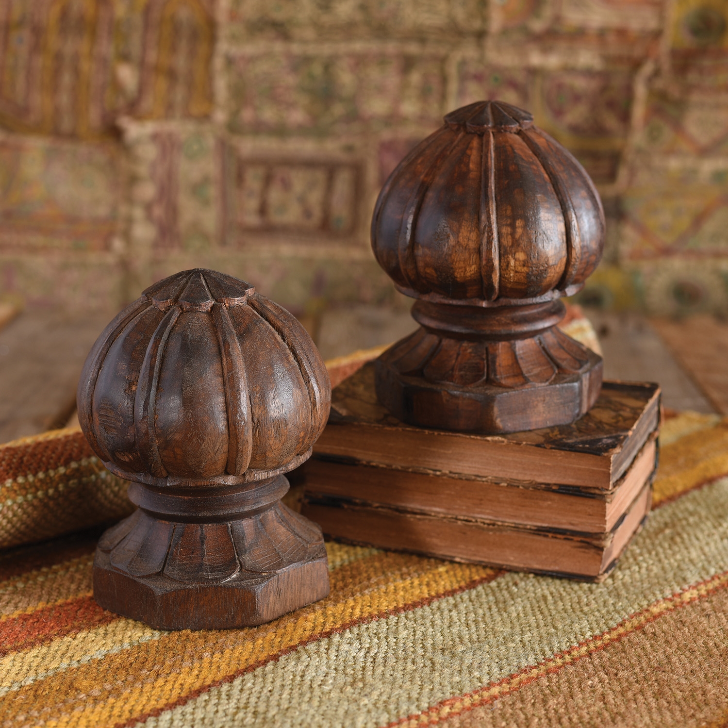 Carved Wood Finials