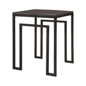 Medium Black Square Granite Table