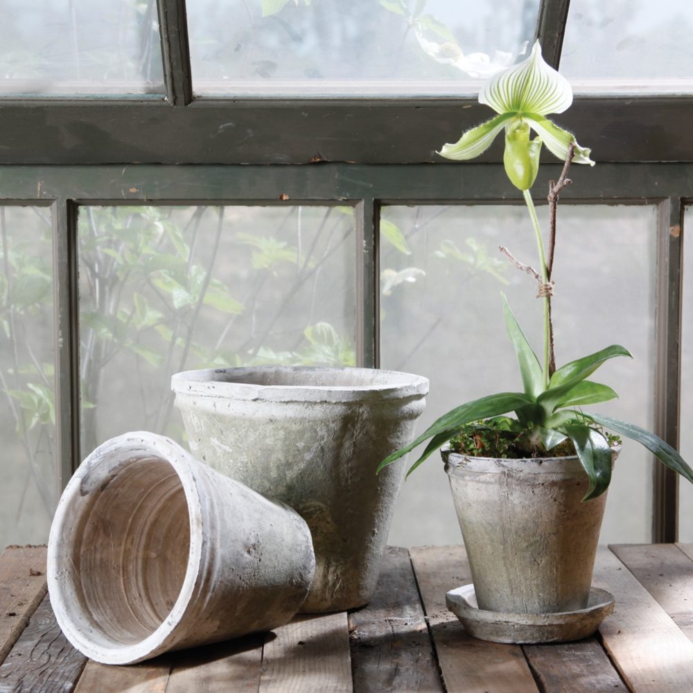 Small Whitestone Rustic Terra Cotta Short Tomato Pot Set of 2 - Image 2