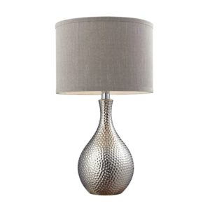 Hammered Chrome Plated Table Lamp by Dimond Lighting