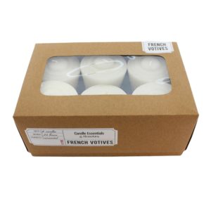 Ivory French Votives Box 6 by HomArt