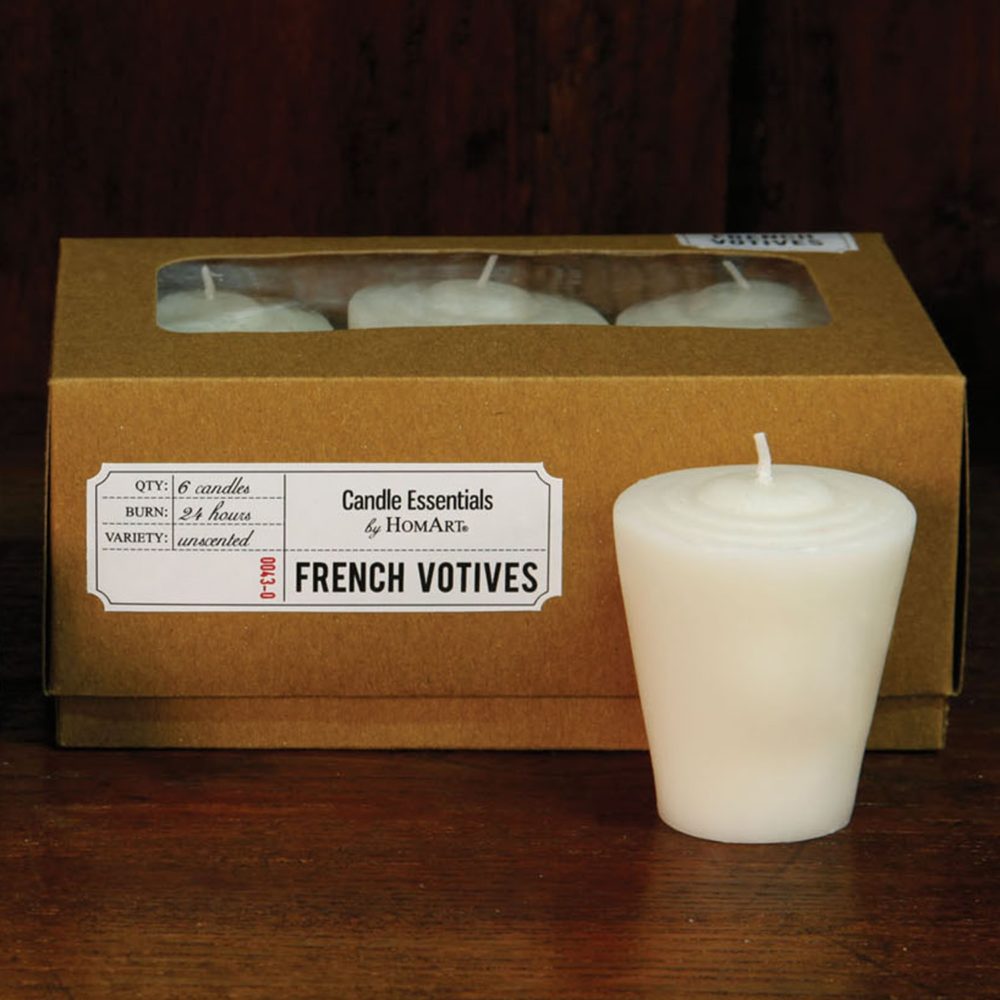 Ivory French Votives Box 6 by HomArt - Image 2