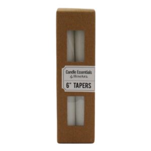 Ivory 6" Tapers Box of 12 by HomArt