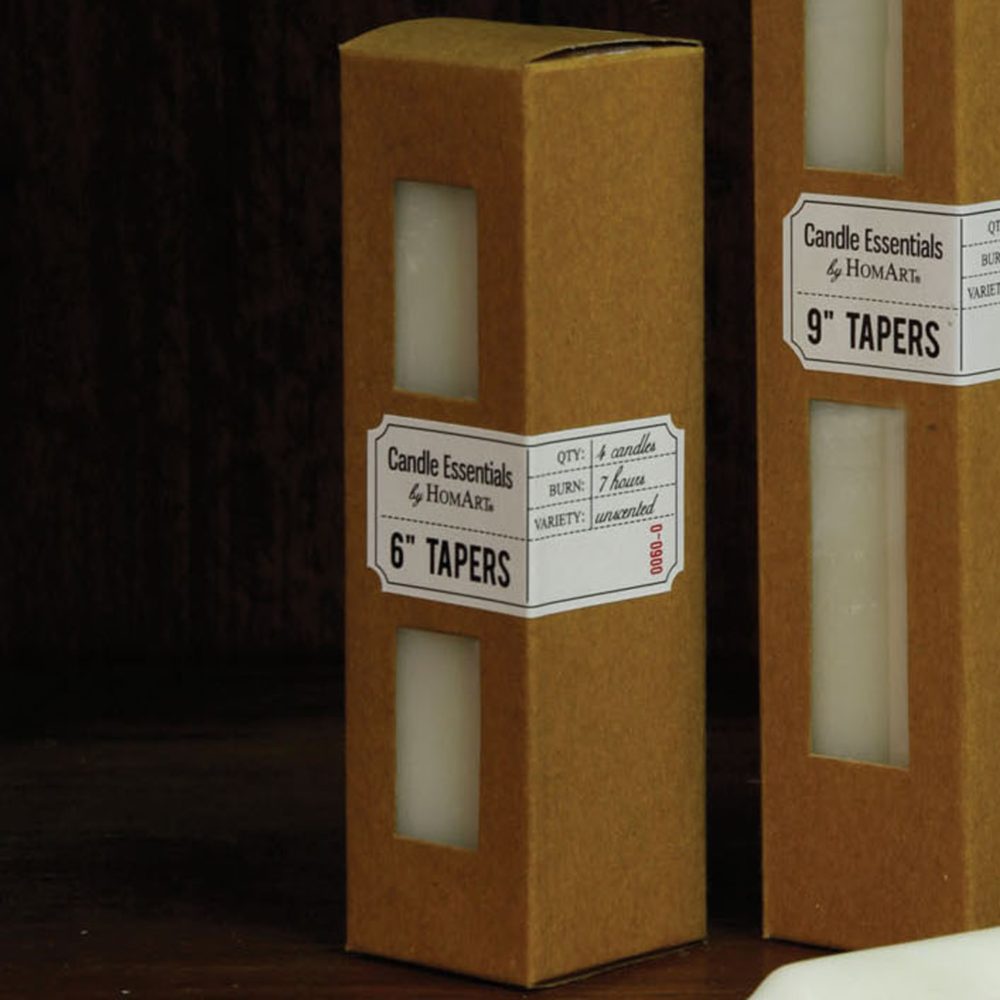 Ivory 6" Tapers Box of 12 by HomArt - Image 2