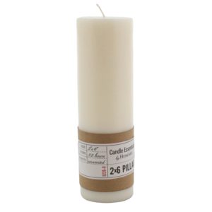Ivory Pillar 2 x 6  Set of 3 by HomArt