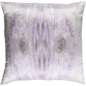 Lavender and Light Gray Kalos Pillow by Surya