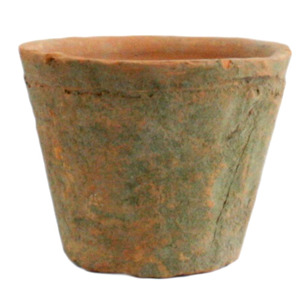 Petite Antique Red Terra Cotta Rose Pot Set of 6 by HomArt