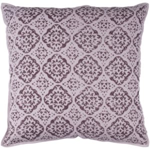 Mauve and Dark Purple d'Orsay Pillow by Elle Decor for Surya