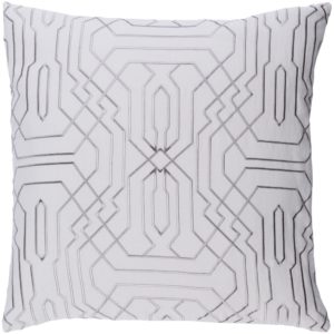 Medium Gray and Ivory Ridgewood Pillow by Surya