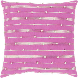 Bright Pink and Cream Accretion Pillow by Surya