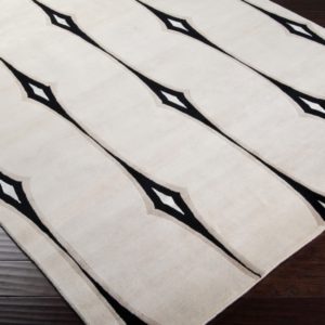 Beige and Black Luminous Rug by Candice Olson for Surya