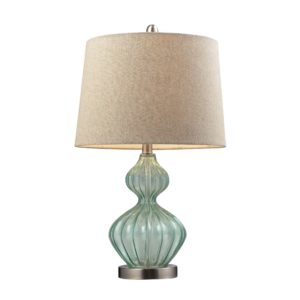 Smoked Glass Table Lamp In Pale Green by Dimond Lighting