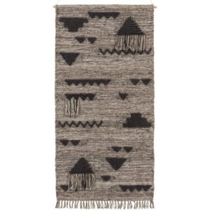 Black and Cream Asher Wall Hanging by Surya