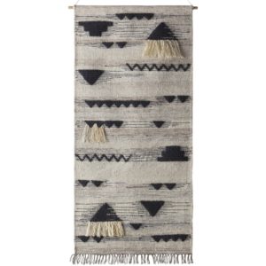 Black and Taupe Asher Wall Hanging by Surya