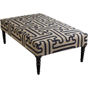 Khaki and Navy Archive Bench by Surya