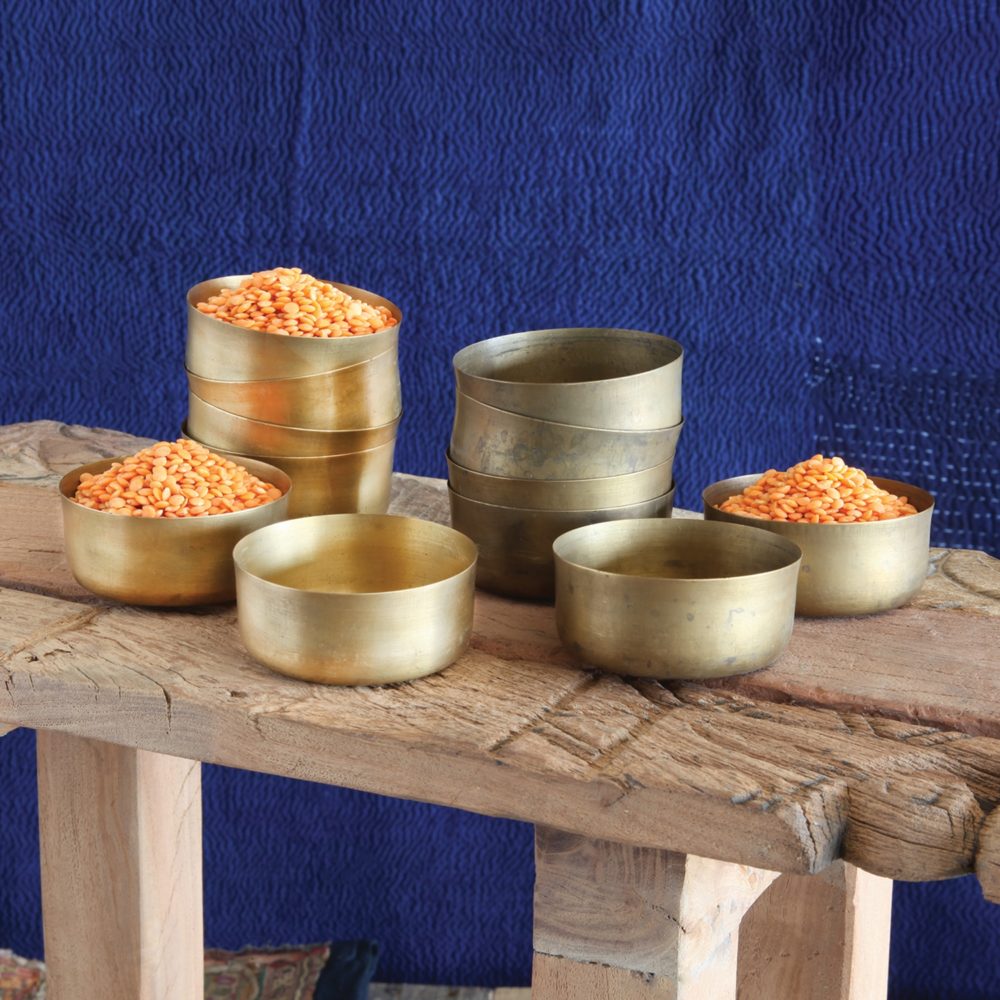 Dahl Polished Brass Bowls Set of 3 by HomArt - Image 2