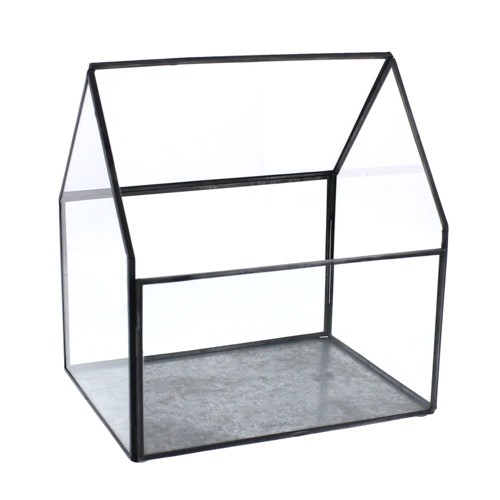 Large Pierre Glass Cottage Terrarium by HomArt - Image 2