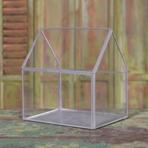Large Pierre Glass Cottage Terrarium by HomArt