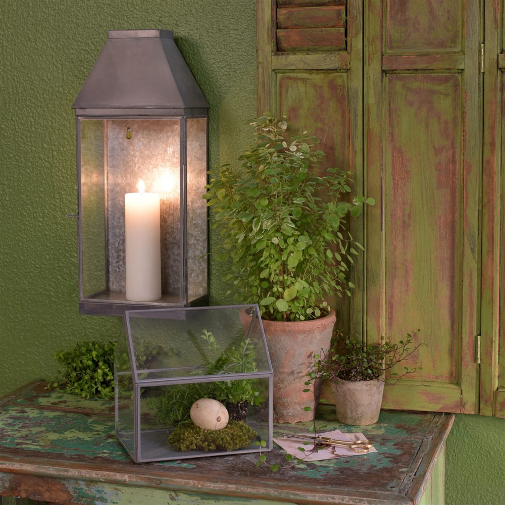 Large Pierre Glass Cottage Terrarium by HomArt - Image 4
