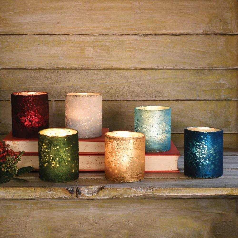 Frosted Votives Set of 6 by HomArt