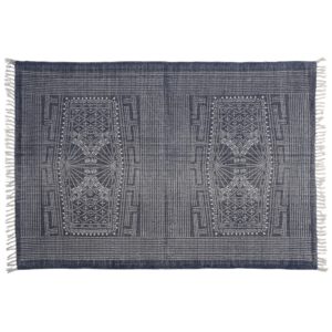 Indigo Batik Cotton 4 x 6 Rug by HomArt