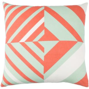 Coral and Mint Lina Pillow by Elle Decor for Surya
