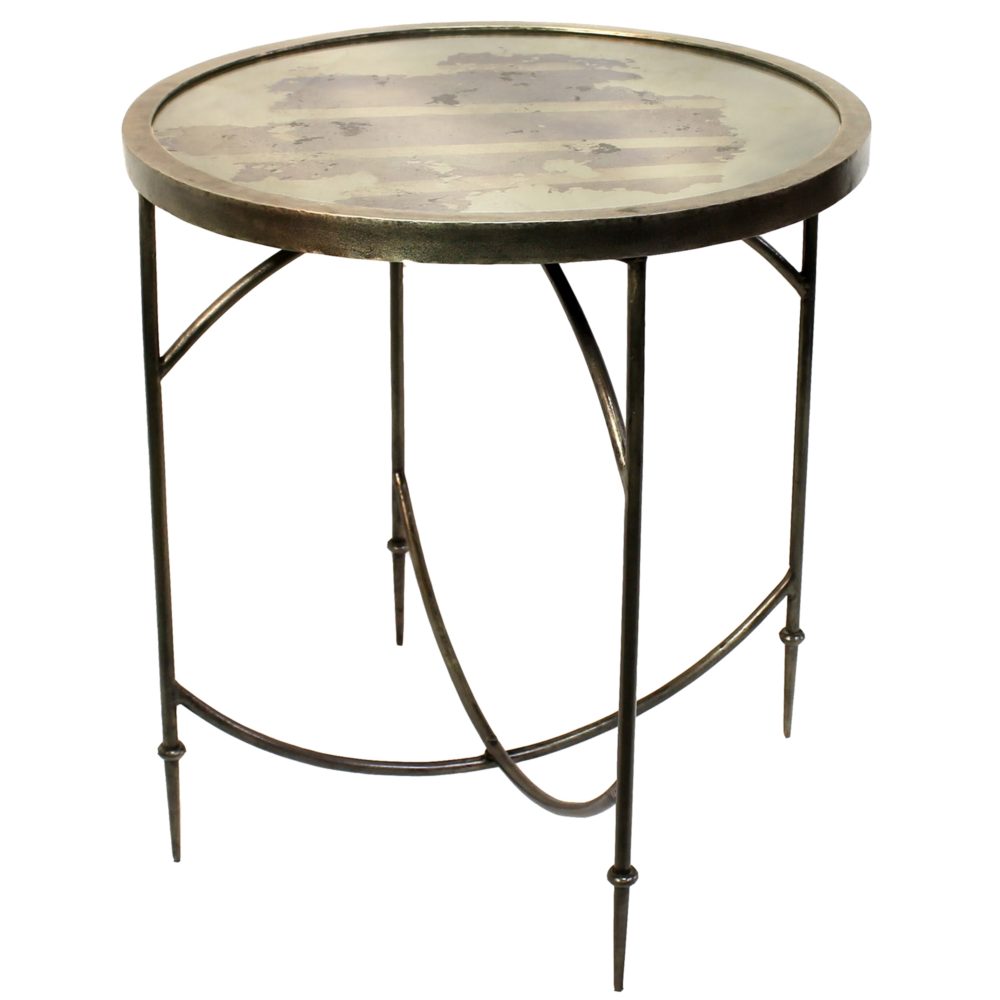 Small Carrefour Mirrored Side Table by HomArt - Image 4