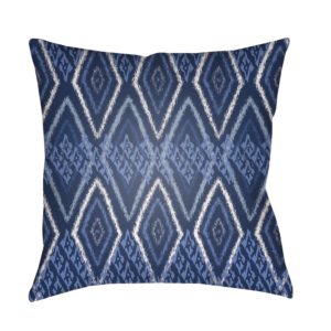 Blue and White Tanager Outdoor Pillow by Surya