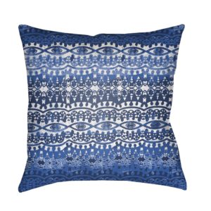 Blue and White Marcheeta Outdoor Pillow by Surya