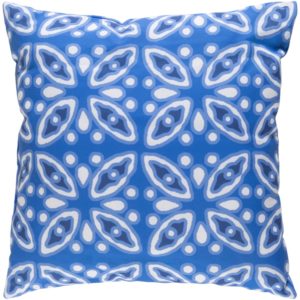 Blue and White St. Ives Outdoor Pillow by Surya
