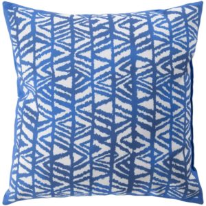 Blue and White Robin Outdoor Pillow by Surya