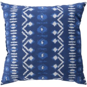 Blue and White Carla Ridge Outdoor Pillow by Surya