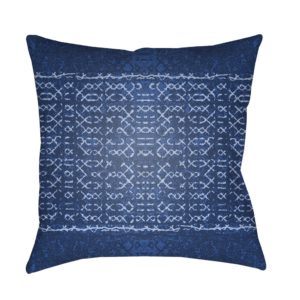 Blue and White Doheny Outdoor Pillow by Surya