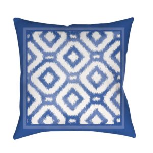 Blue and White Cordell Outdoor Pillow by Surya