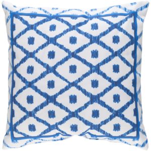 Blue and White Marmont Outdoor Pillow by Surya