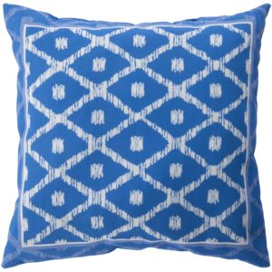 Blue and White Crisler Outdoor Pillow by Surya
