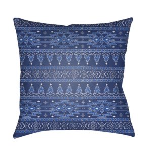 Blue and White Carlton Outdoor Pillow by Surya