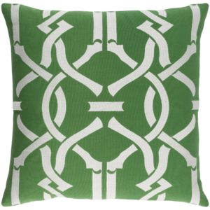 Emerald and Ivory Kingdom Pillow by Surya