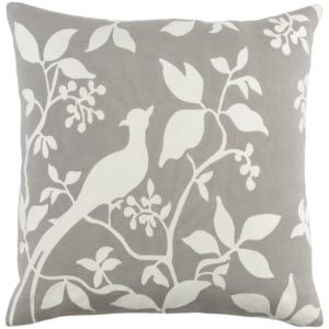 Medium Gray and Ivory Kingdom Pillow by Surya
