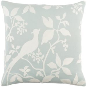 Sky Blue and Ivory Kingdom Pillow by Surya