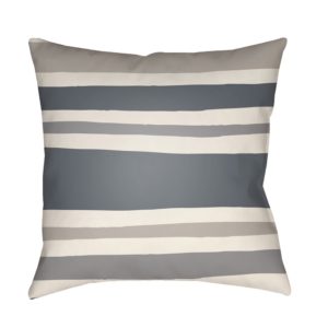 Ivory and Charcoal Littles Outdoor Pillow by Surya