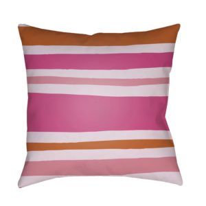 Morning Glory Pink and Burnt Orange Littles Outdoor Pillow by Surya