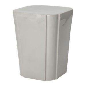 Grey Quadrant Garden Stool