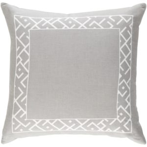 Light Gray and Ivory Ethiopia Pillow by Surya