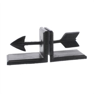 Brown Cast Iron Arrow Bookends by HomArt